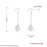 أقراط نسائية فاخرة من الفضة الاسترلينية