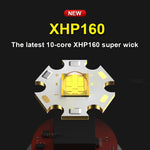 LED XHP160مصباح يدوي